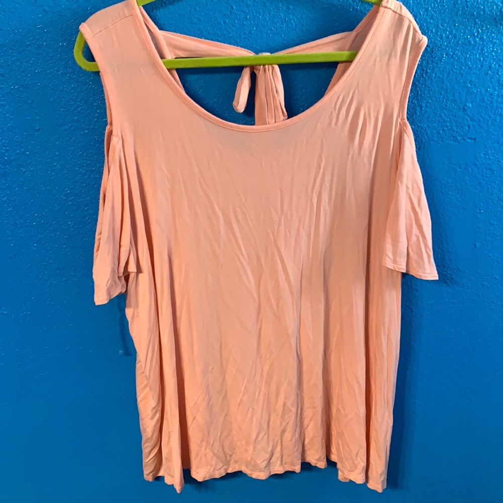 Lane Bryant Cold Shoulder Blouse.